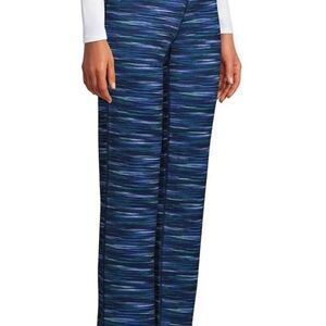 Lands End striped yoga pants size 2x (20w-22w) blue green white